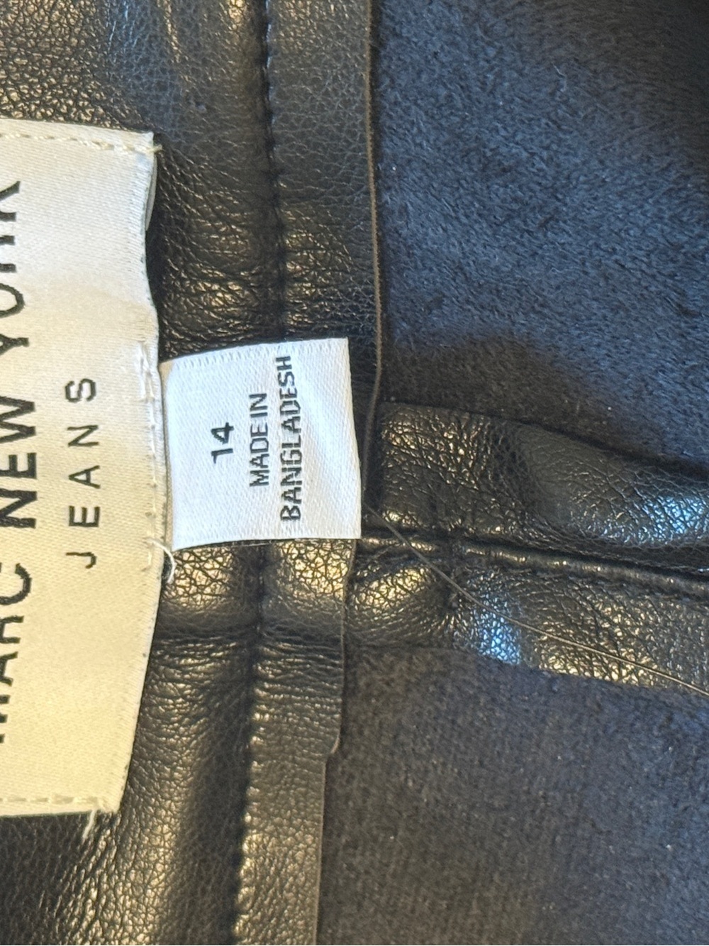 Marc New York Faux Leather Women's Jeans - Picture 4 of 6